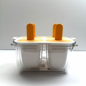 Icecream Popsicle Mold with Yellow Handles